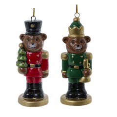 Украшение новогоднее "Медведь-гвардеец", L4 W4 H11,5 см, 2в.