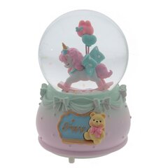 Фигурка декоративная "Лошадка" в стекл шаре (муз, подсвет, 2xAAA н/п), D8 см, Д9 Ш9 В13 см