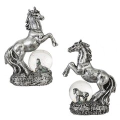 Фигурка декор в стекл шаре "Лошадь", L10 W5 H14 см, 2в.