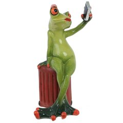 Фигурка декоративная "Лягушка", Д8 Ш10 В15,5 см