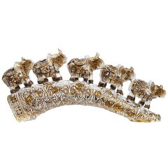 Фигурка декоративная "5 слонов", Д22 Ш5 В9 см