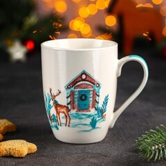 !09 Кружка «Зимняя сказка», 350 мл, фарфор