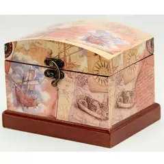 !09 Шкатулка декоративная "Путешествие", 16*12*12 см.