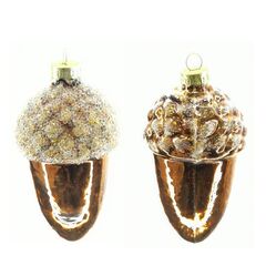 Украшение новогоднее "Желудь", L5,5 W5,5 H10 см, 2в.