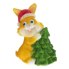 !Копилка для денег "Кролик" 8x5x10 cм. цвет желтый