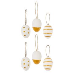 Набор из 6-ти изделий декоративных подвесных "Яйцо" (4*6), L14 W12 H5 см