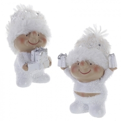 Фигурка декоративная "Мальчик/Девочка", L8 W5 H11 см, 2в.