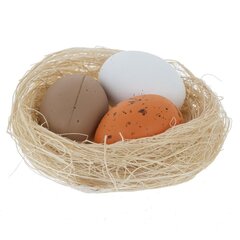Набор из 4-х изделий декоративных "Гнездо пасхальное", Д14 Ш2 В17 см