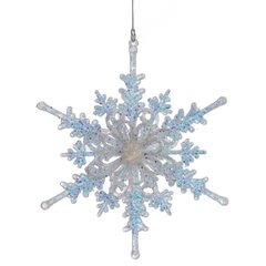 Украшение новогоднее "Снежинка", L16 W3 H17,5 см
