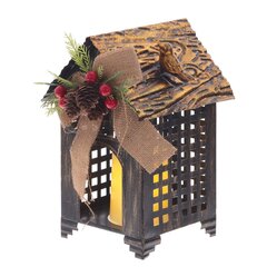 Изделие декоративное с подсветкой "Домик" (3хAAA н/п), L16,5 W22 H27,5 см