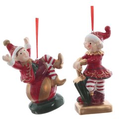 Изделие декоративное подвесное "Мальчик/Девочка", L8 W5 H13 см, 2в.