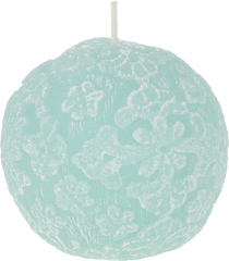 !09 НАБОР 2 ШТУКИ - Свеча-шар декоративная "Цветочное кружево" 8 см. цвет микс