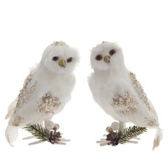 Фигурка декоративная "Сова", L10 W9 H15 см, 2в.