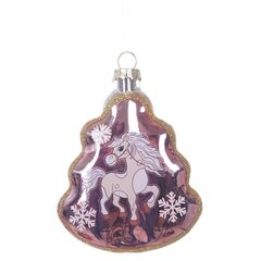 Украшение новогоднее "Елочка с лошадкой", L8 W2,5 H11 см
