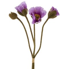 Цветы искусственные "Букет маков", L14 W12 H52 см