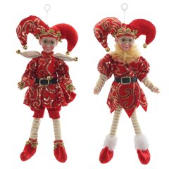 Игрушка набивная подвесная "Эльф", L13 W5 H26 см, 2в.