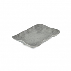 Блюдо овальное STONE серый 26см