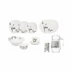 Набор столовый КАРИН МИНГ БЛЭК 46пр