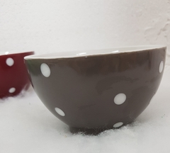 !09 НАБОР 2 ШТУКИ - САЛАТНИК "ГОРОХ" 17 СМ. КЕРАМИКА ЦВЕТ ТЕМНО-СЕРЫЙ