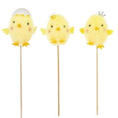 Изделие декоративное (вставка) "Цыпленок" (блок 12 шт) (7*6*8), L7 W6 H25 см, 3в.