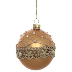 Украшение новогоднее Шар "Кружево" , D 8 см, L9 W9 H10 см
