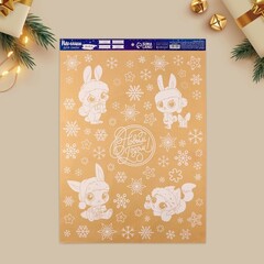 !Наклейка для окон «Зайчики», многоразовая, 50 х 70 см