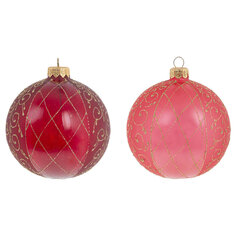 Украшение новогоднее "Шар" (блок 4 шт), L10 W10 H11 см, цена за 1 штуку, в ассорт.)