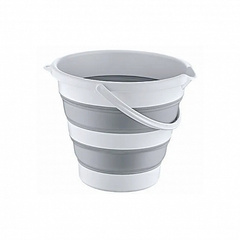 Ведро MAGIC серое 12л 36.5x33.5x28.5см складное