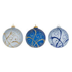 Украшение новогоднее "Шар" (блок 4 шт), D 10 см L10 W10 H12 см, цена за 1 штуку, (в ассорт.)