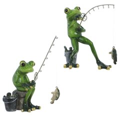 Фигурка декоративная "Лягушка", Д16 Ш10 В15 см, 2в.