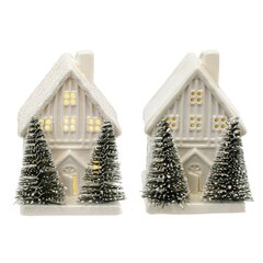 Фигурка декоративная с подсветкой "Домик", L6 W7,5 H9 см, LR44 2 шт.