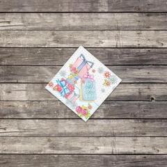 !Мини–открытка раскладывающая 5 штук «Подарки», 7 х 7 см