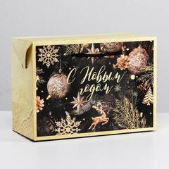 !Пакет-коробка «Новогодняя ночь», 3 штуки, 28 × 20 × 13 см