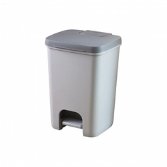 Контейнер для мусора с педалью, рамкой и лотком ESSENTIALS 20L АНТРАЦИТ/СЕРЫЙ