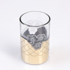 !09 Набор стопок 4 штуки "Золотая сетка цветы" 50 мл.