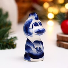 !Сувенир 3 штуки "Дракончик Коржик" гжель, 6,2 см