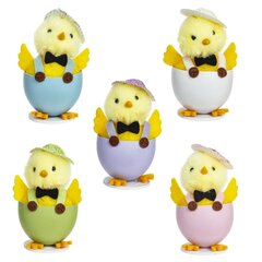 Фигурка декоративная "Цыпленок", L6 W5 H9,5 см, 5в.