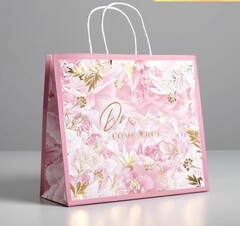 !Пакет крафтовый «Dreams», 2 штуки, 26 × 30 × 11,5 см