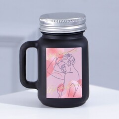 !Свеча в матовой банке "Нежность", МИКС, аромат кофе