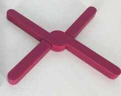 !09 Подставка под горячее складная, 24 см. цвет микс