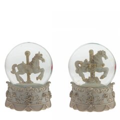 Фигурка декор в стекл шаре "Лошадка", D 6.5 см, L6,5 W6,5 H8,5 см, 2в.