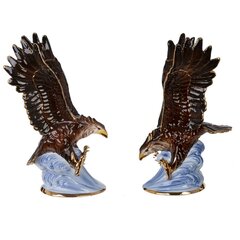 Фигурка декоративная "Орел", L16 W9 H27 см, 1 штука, дизайн микс