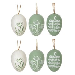 Набор из 6-ти изделий декоративных подвесных "Яйцо" (3,5*5,5), L15 W13 H5 см