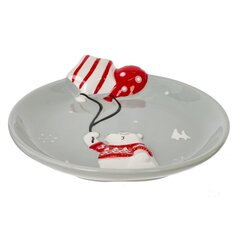 Тарелка "Белый медведь", L18 W17 H4 см