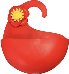 !Полка для мочалок Fresh Code "Цветок", красный