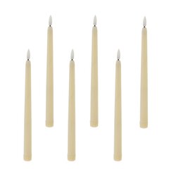 Набор из 6шт: изделие декоративное "Свеча", с подсветкой, D 2 см, L2 W2 H27,5 см, 3в.