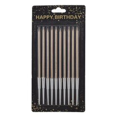 Набор из 10-ти свечей для торта, D 0,5 см,L9,5 W0,5 H18,5 см