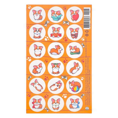 !Наклейки поощрительные "Корги" (6 штук)