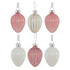 Набор из 6-ти изделий декоративных подвесных "Яйцо пасхальное" (3,5*5), L13 W16 H4 см