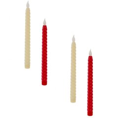 Набор из 2шт, изделие декоративное "Свеча", с подсветкой, D 2.5 см, L2 W2 H25 см, 2в.